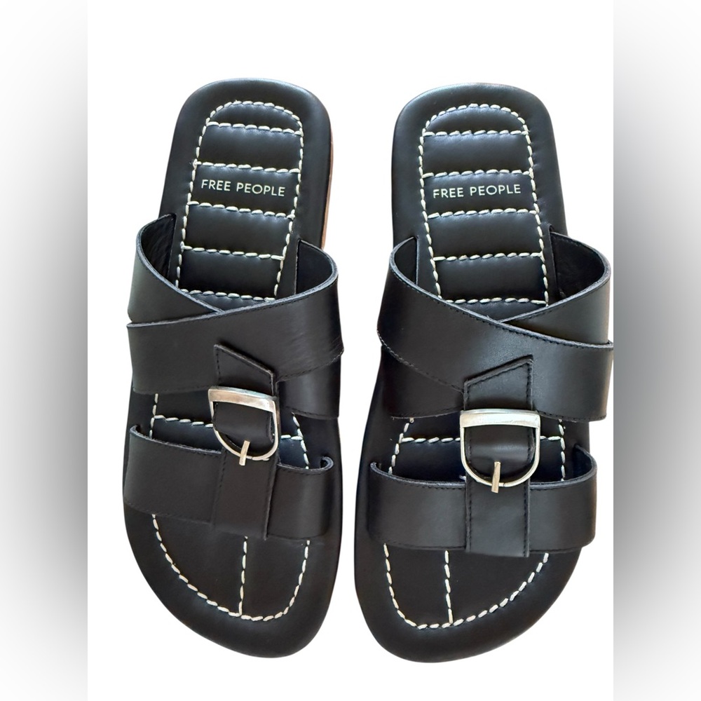 Free People Sloan Buckle Flat Sandals